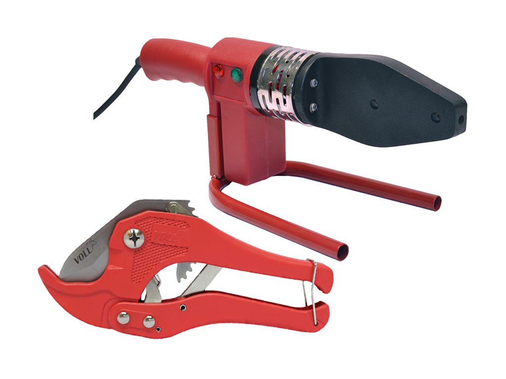 Аппарат для раструбной сварки VOLL V Weld R040 и ножницы V Blade 42